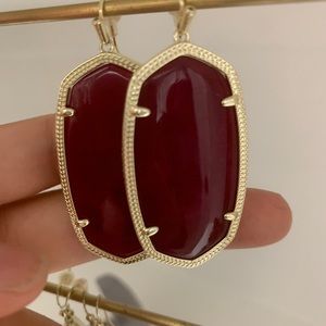 Maroon Jade Danielle earrings